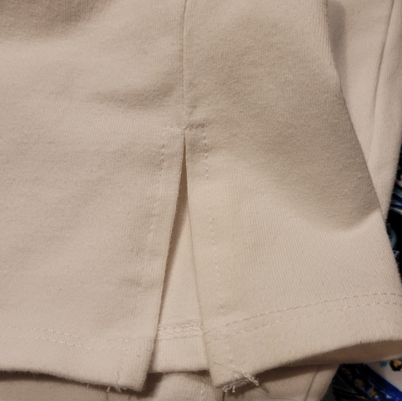 2 Pc Petite Attitudes by Renee High Low Tank W/ Mesh Trim & White Crop Pants- SP - Picture 8 of 10